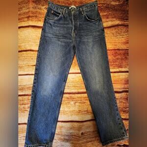 Zara Straight Leg Blue Button‎ Fly Jeans Men's Size 31